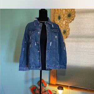Judy bridal  Distressed Denim Jacket